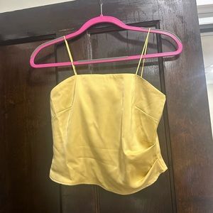 Yellow gold silk top